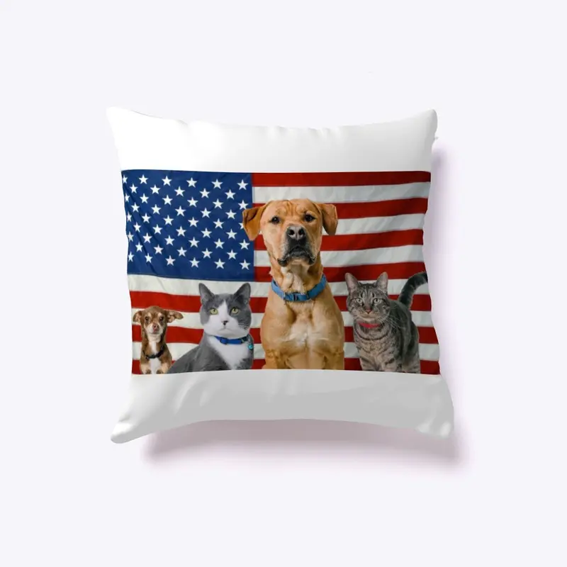 Cats, Dogs & The American Flag